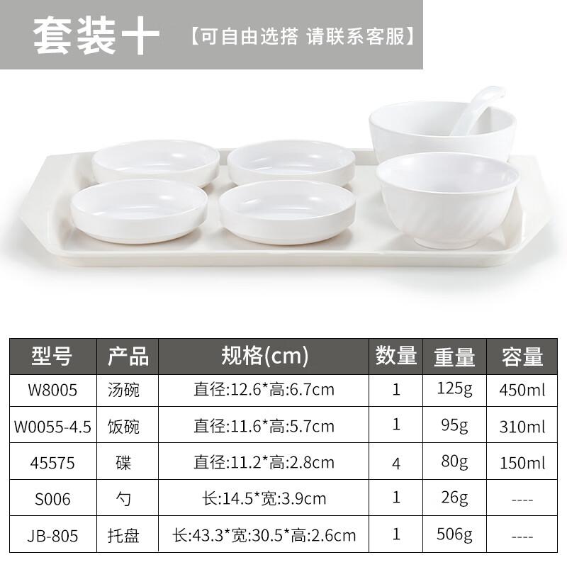 

Commercial Chinese Style Melamine Dinnerware Set