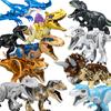 Locking Blocks Dinosaurs Tyrannosaurus Rex Wyvern Velociraptor Stegosaurus Building Blocks Toys