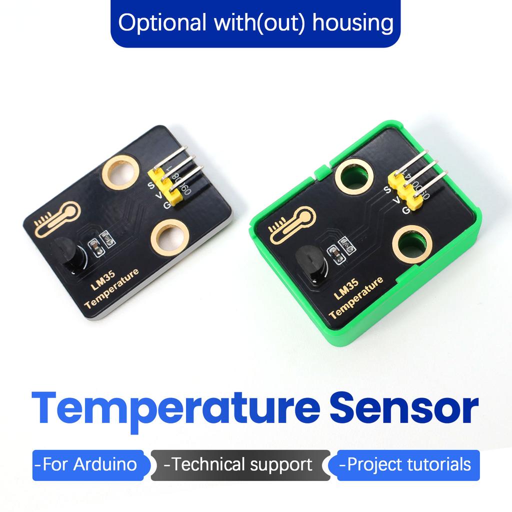 NEW LM35 Temperature Sensor /18B20 Temperature Sensor for Arduino Projects Temperature Detection Compatible With Lego Blocks