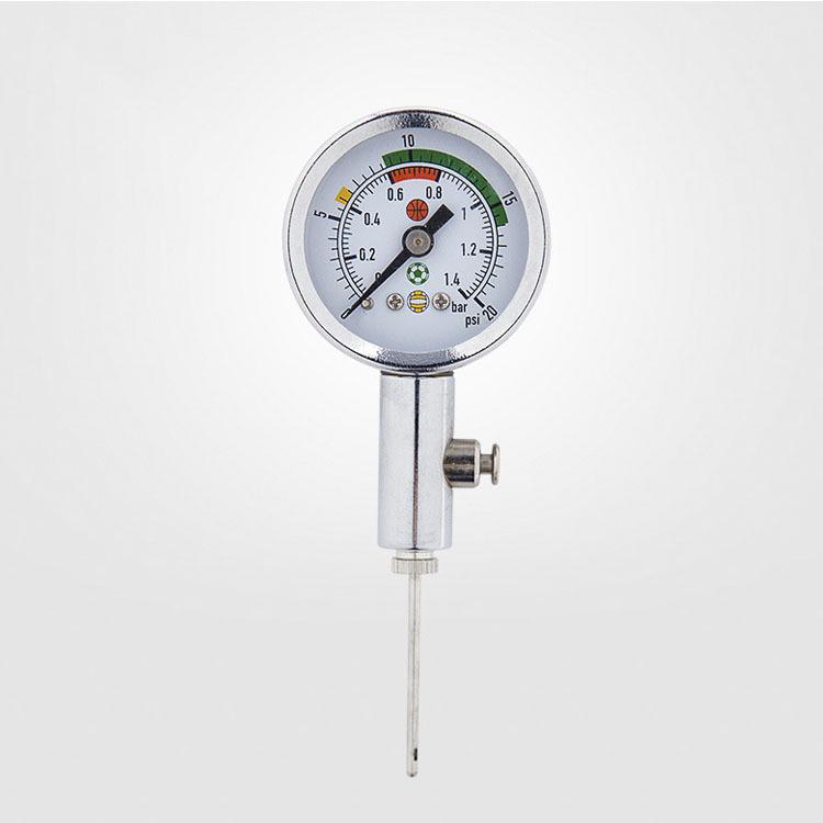 Multi-Sport Ball Air Pressure Gauge: Basketball, Football, Volleyball Referee Tool with Metal Construction