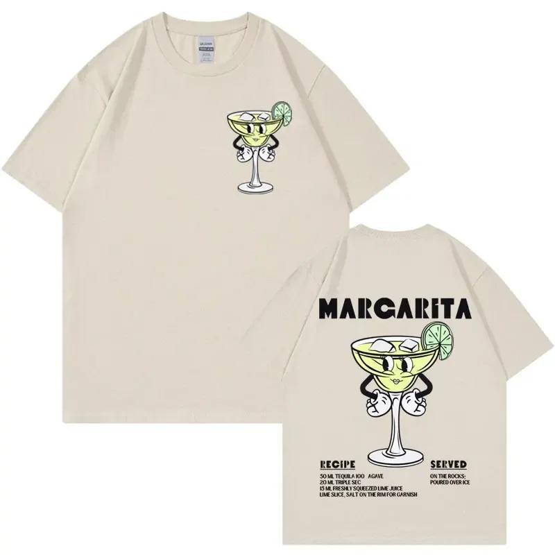 Margarita Meme Tshirt Funny Cocktail Unisex Vintage Cartoon Tee Shirt Men Fashion Aesthetic Summer Pop Art Short Sleeve T Shirt