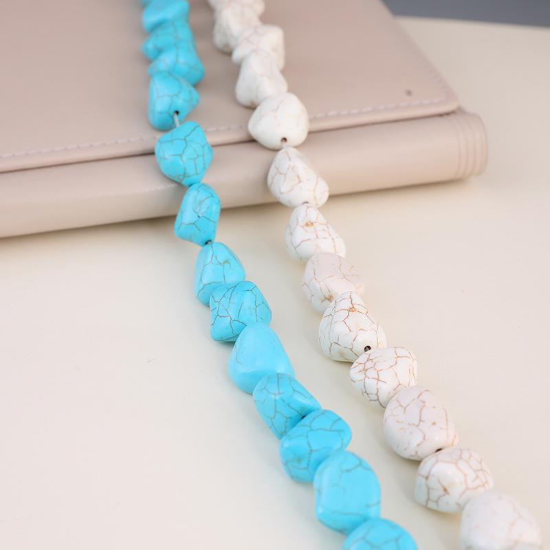 Irregular Turquoise Beads for DIY Bracelets