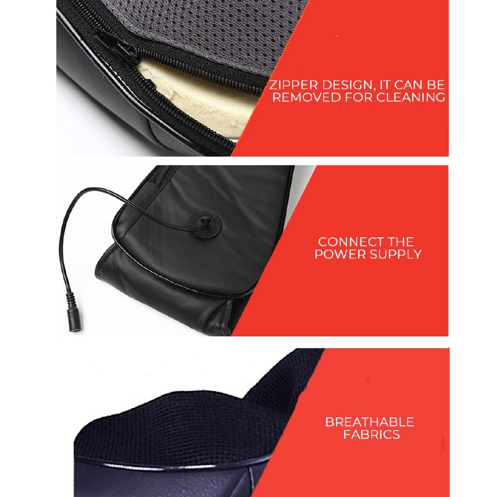 U Type Electrical Massage Shiatsu Back Neck Shoulder Massager Multifunctional Shawl Infrared Heated Kneading Massager