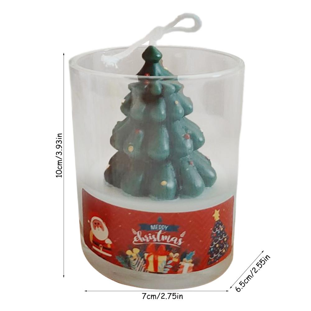 Праздничные ароматические свечи Милые рождественские ароматические свечи Декор Соевые рождественские свечи Креативная свеча из соевого воска Ароматерапевтические свечи белый