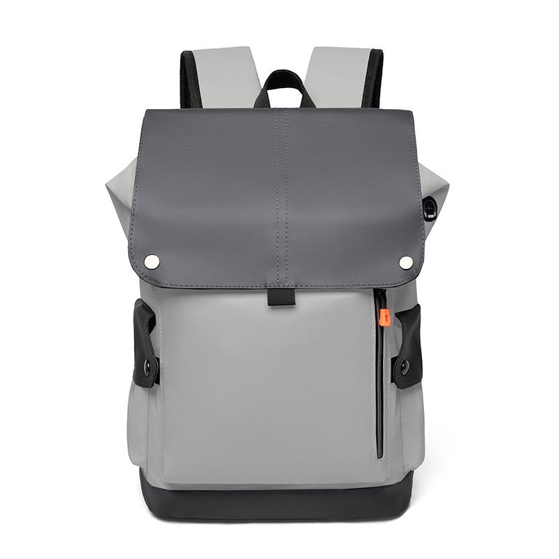 Minimalist Waterproof Backpack with Front Zipper Pocket Laptop Compartment Men's and Women's Urban Style Bag