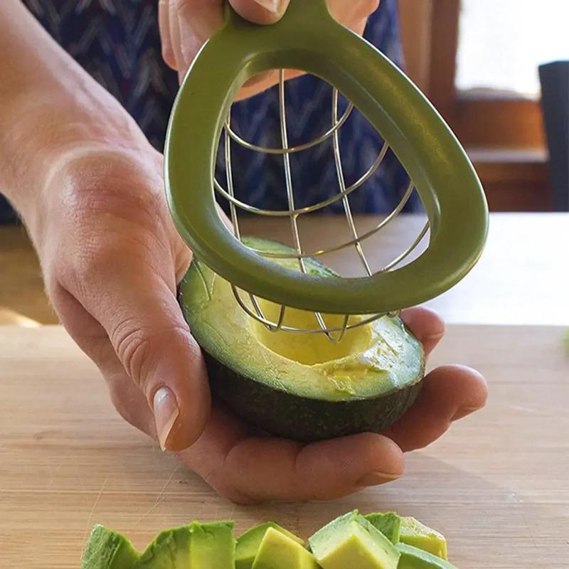 1pcs Avocado Slicer Stainless Steel Fruit Tools Convenient Pulp Separator Scoop Guacamp Kitchen Tools for Dual Use