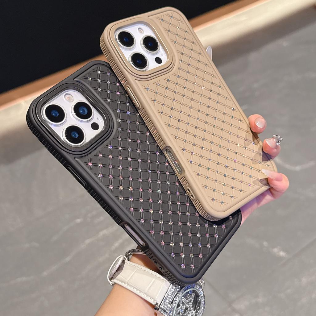 Applicable To IPhone16proMax Star Mobile Case Diamond Rhinestone Apple 15 Light Luxury Anti Fall Protection Case 14