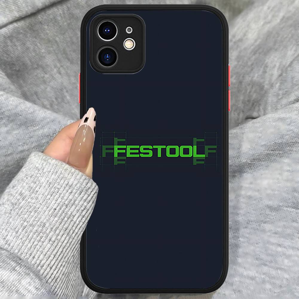 

F-Festool Logo Phone Case For IPhone 16 15 14 11 12 13 Pro Max Plus 12 XS Max Back Cover Matte Case iphone 16