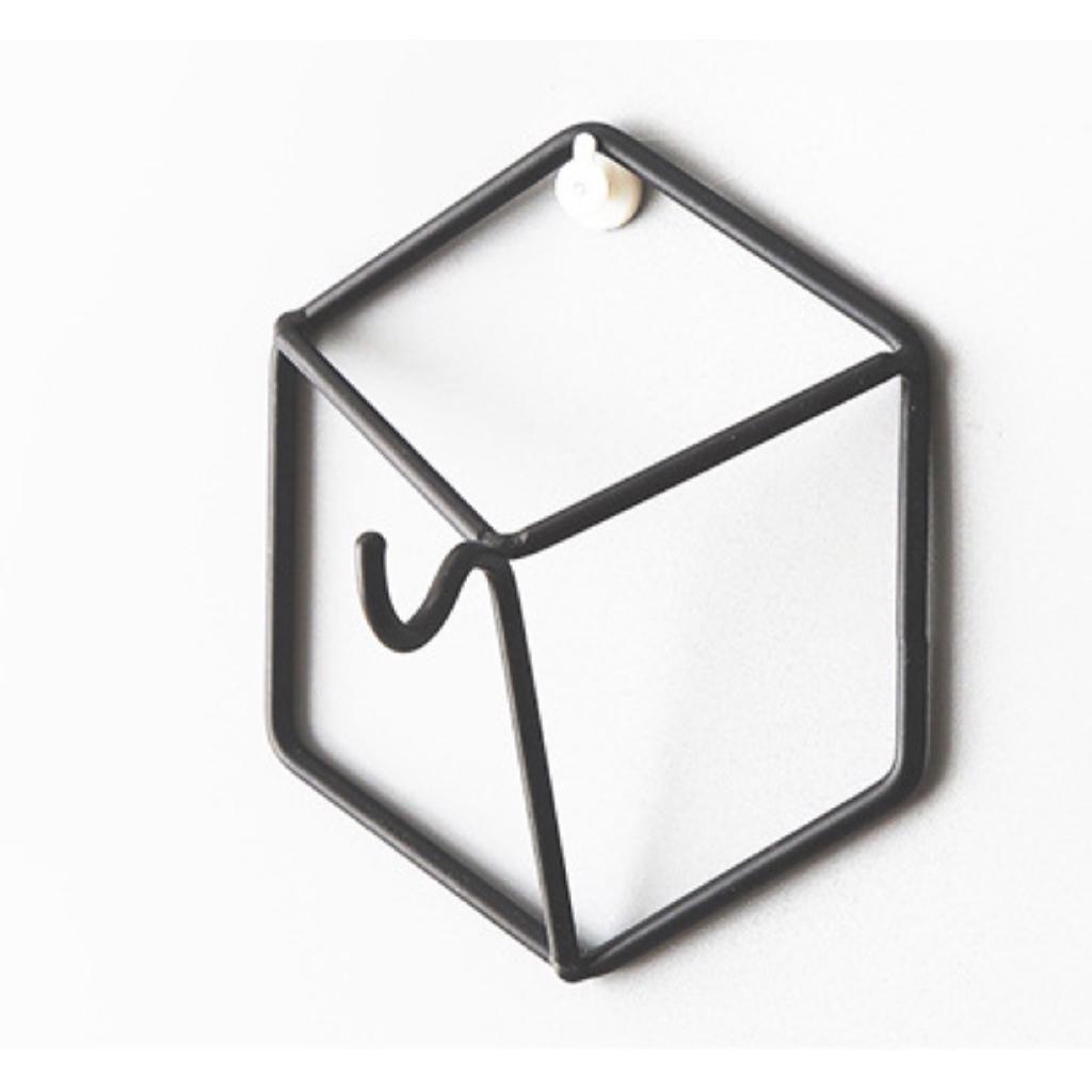 Homlly Geometric Wrought Iron Wall Hooks Decoration