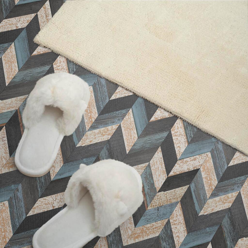 Wall Decoration PVC Tiles With Pattern For Room Pattern In Chevrons With Wood 6X60X30 Cm