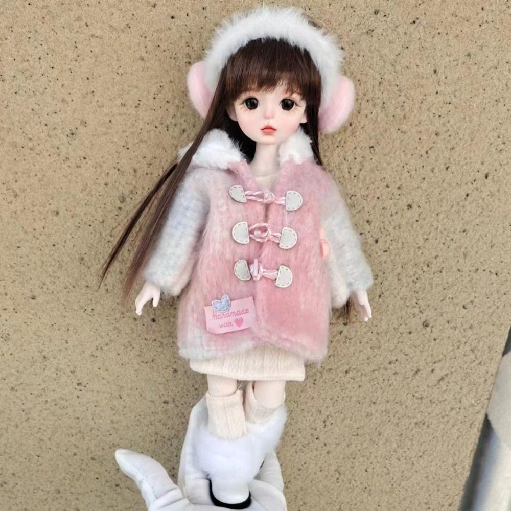 Pretty Dress 30cm Doll Clothes Dress Up 1/6 BJD Clothes Fashion Doll Winter Suit  Doll Accessories