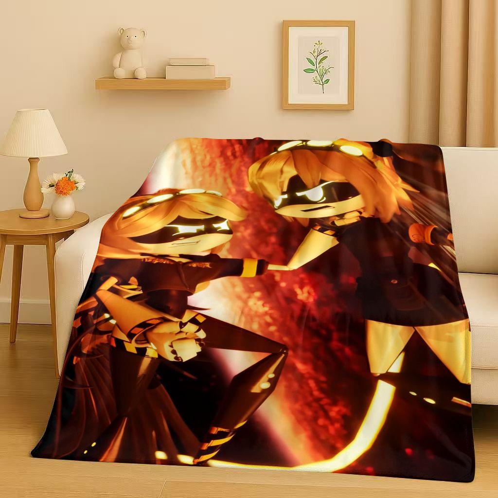 HD Kreslená Vražedná Dron V Uzi J Robot Flanelová Přikrývka, Ultra Měkká Teplá Plyšovádeka pro Domácí Ložnici Postel Pohovku Kryt Piknik Děti