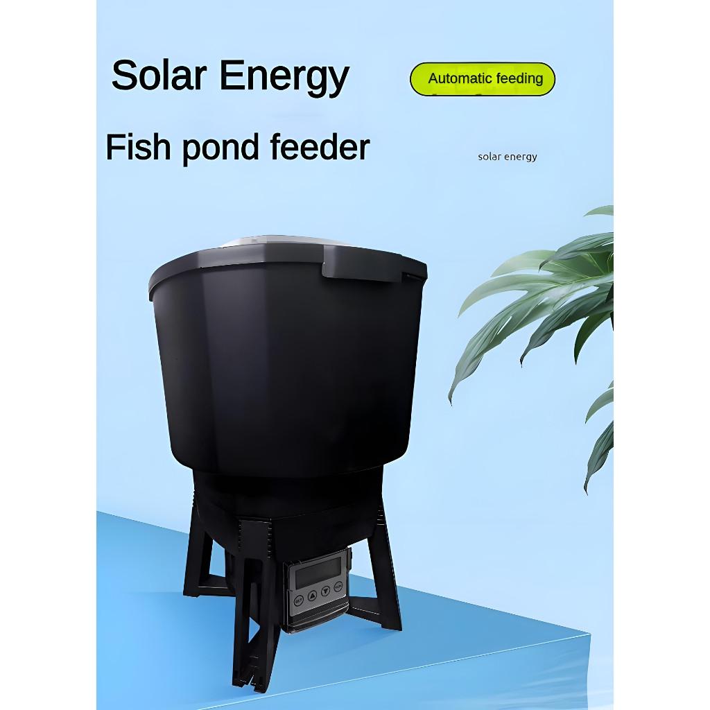 6L/12L Adjustable Timer Food Dispenser Pond Aquarium Outdoor Intelligent Feeding Machine Solar Energy Automatic Fish Feeder