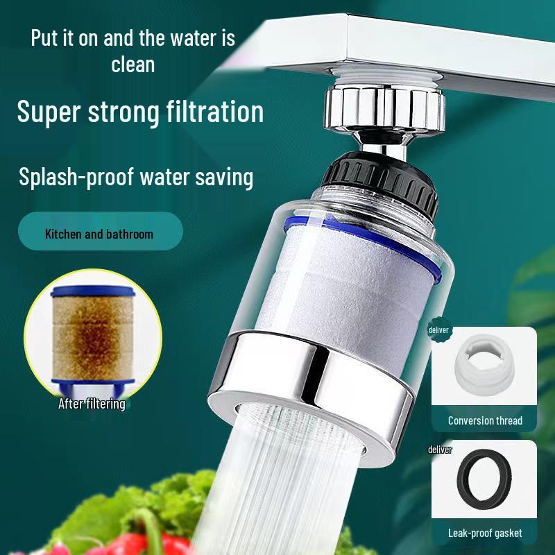 Universal Anti-Splash Faucet Water Purifier and Pressurized Sprinkler