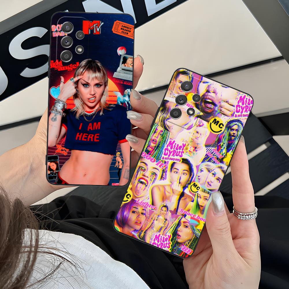 Miley Cyrus Mobile Phone Case for Samsung Galaxy A56 55 54 53 52 51 36 35 34 23 16 15 5G Colorful Cover Smartphone Pretty Cover