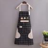 New Breathable Kitchen Apron Polyester Wear-resistant Chef Apron Korean Style Catering Work Clothes for Women Girl