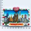 Spain Tourist Souvenris Fridge Magnets Toledo Barcelona the Sagrada Família Valencia Fridge Stickers Home Decor Birthday Gifts