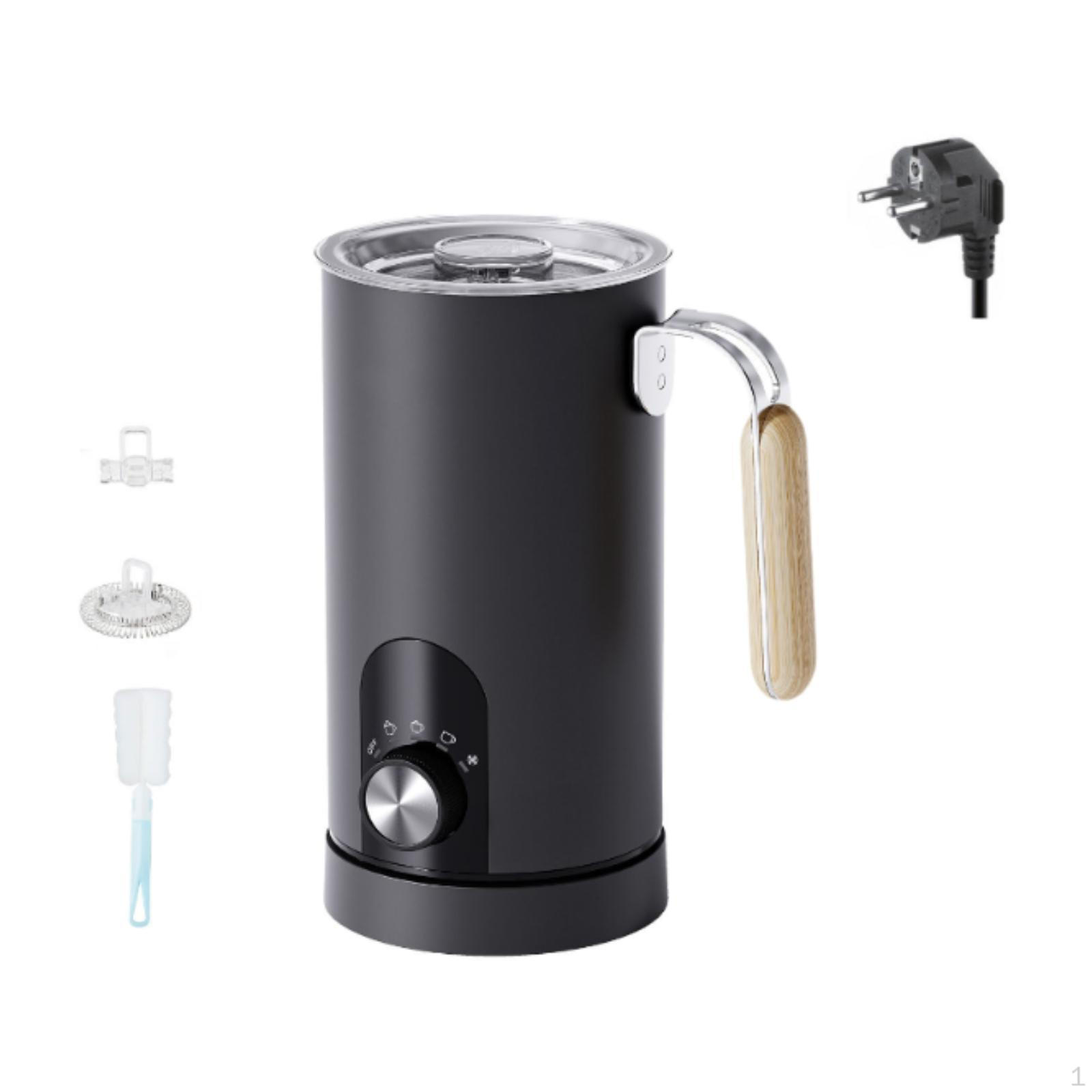 

Electric Milk Frother and Steamer Automatic Coffee for Chocolate white чорний