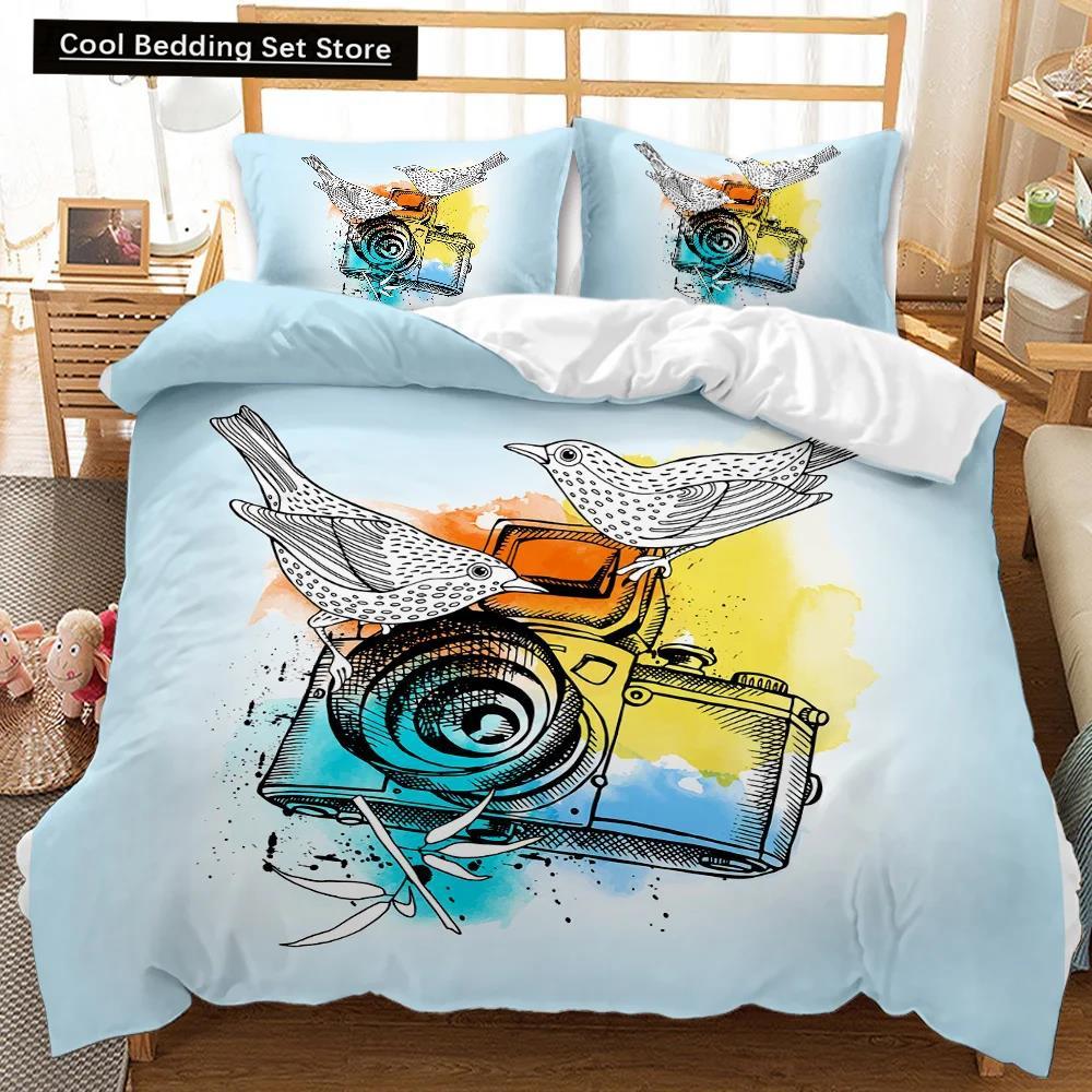 Girl Duvet Cover Set Pink Fashion Girl Sister Flowers Bedding Set Kids Girls Theme Double Queen King Size Polyester Qulit Cover