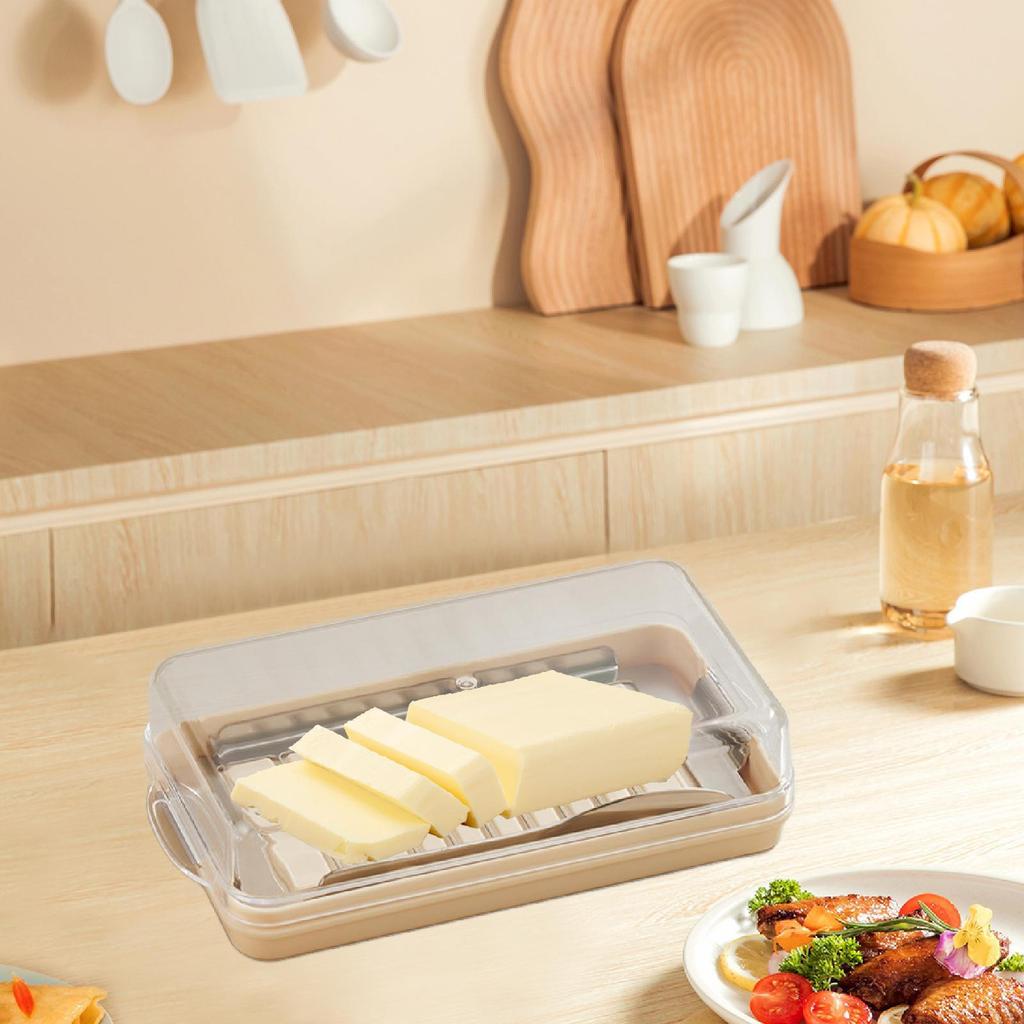 , Cheese Slicer, Transparent Cover, Multifunction Storage Box, with Lid for