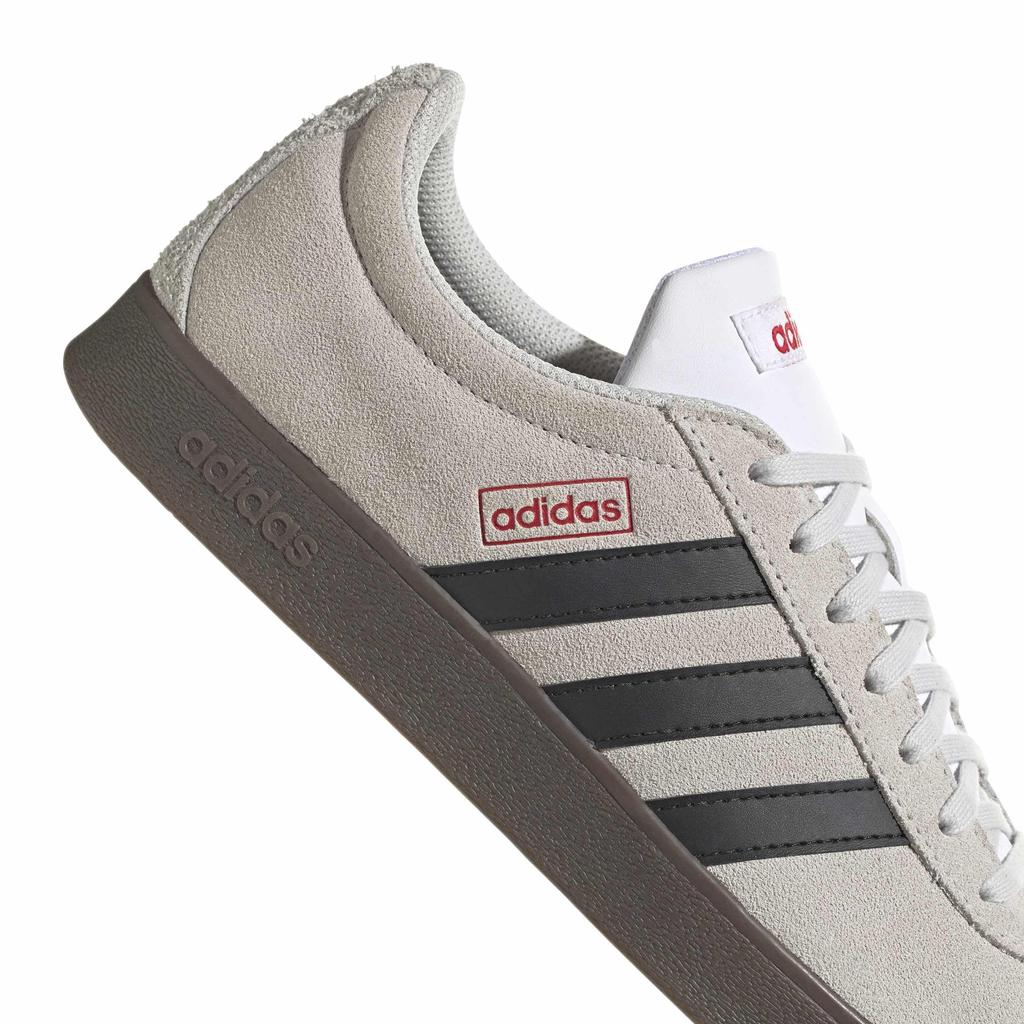 Adidas VL Court Unisex Lot Grey Scarlet Size cm 2.0 Sneakers, Adult, 17, One/Core Black/Better (HQ1802), 26.0