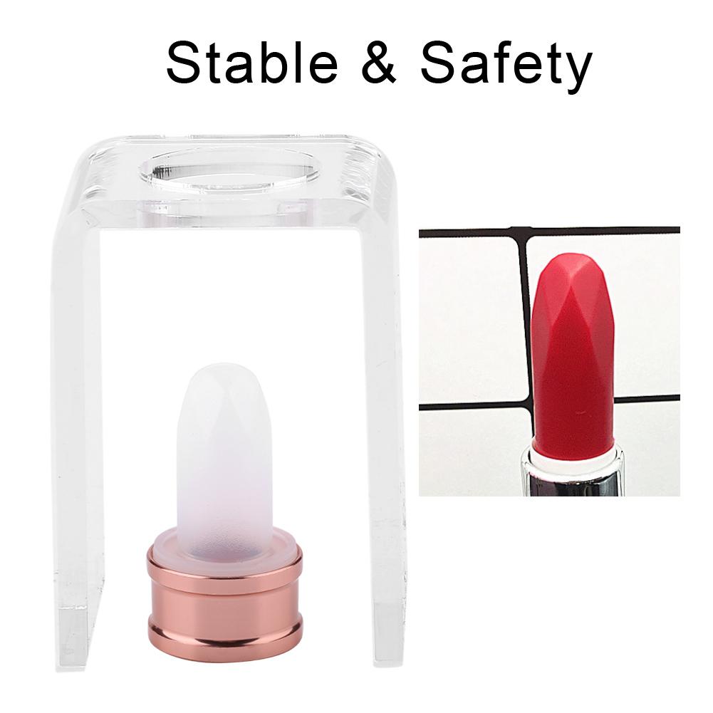 12.1mm Lipstick Mold Homemade DIY Silicone Lip Balm Mold Crafts Tool Kit Diamond Shape