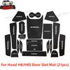 H6/H6S Door Slot Mats For Great Wall Haval Anti-slip Mat Central Console Water Cup Pad Interior Groove Moulding Stickers