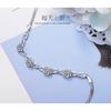 New 925 Sterling Silver Stackable Flower CZ Crystal Design Bracelet Bangle for Women Wedding Birthday Jewelry Pulseira Feminina
