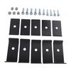 Mesh Panel Mounting Kit Sturdy Mesh Mounting Brackets Weatherproof Fence Fasteners Grid Mounting Set
