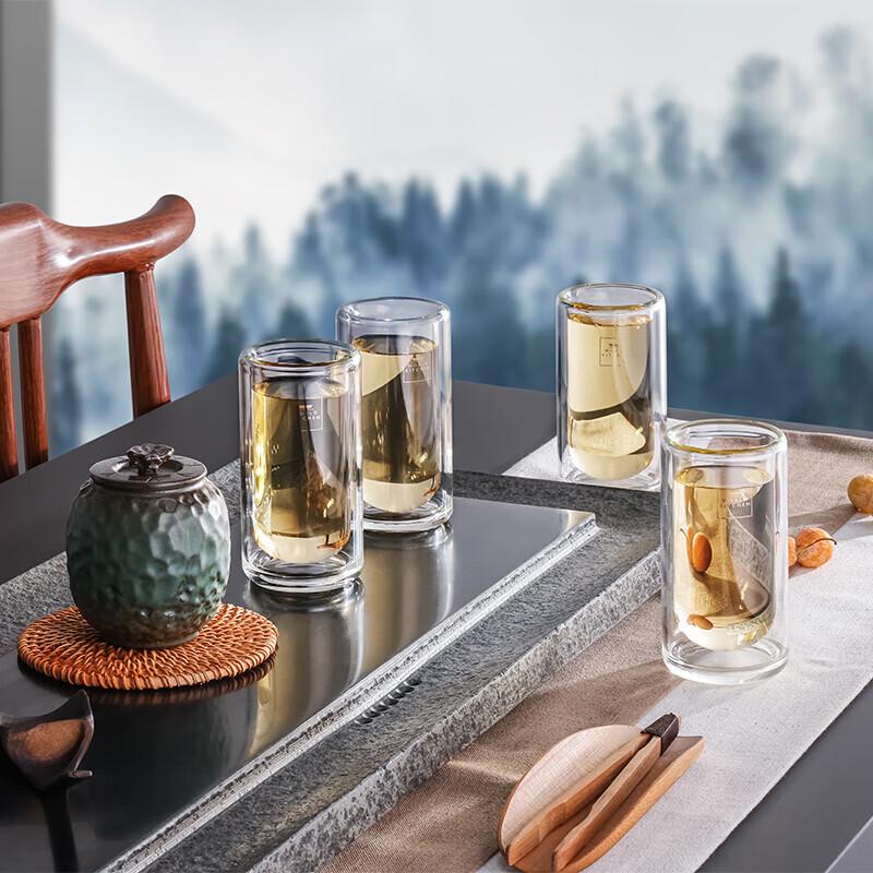 WORLD KITCHEN Double Wall Glass Mug Set