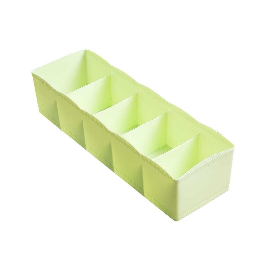 Plastic Organizer Tie Bra Socks Drawer Cosmetic Divider Storage Box Container