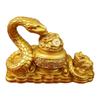 Zodiacs Snake Statue Figurines Treasure Bowl Sculptures Table Ornament Decorative Objects for Office Home Decorations