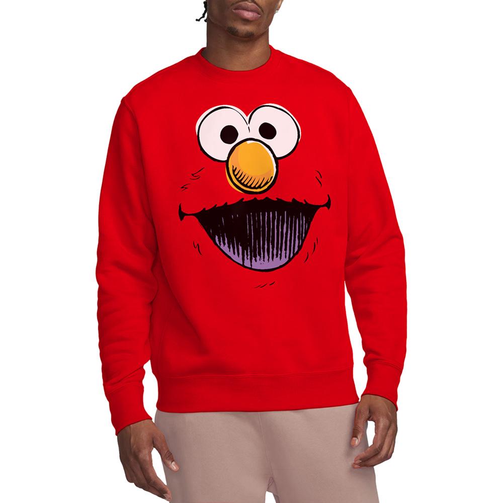 Sesame Street Unisex Adult Retro Elmo Sketch Sweatshirt