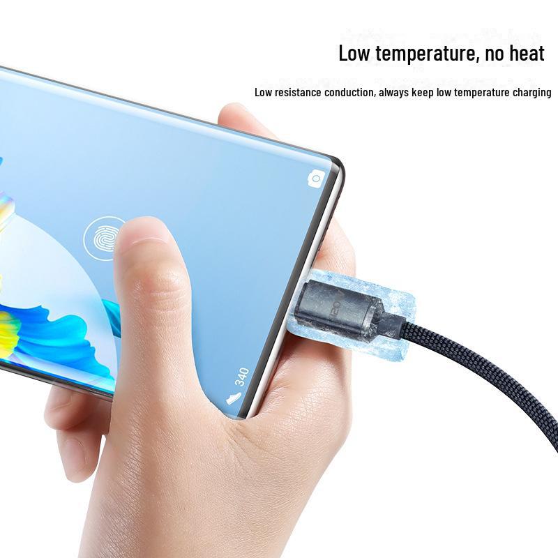 Cablu de date dublu tip C de încărcare rapidă de 120 W pentru laptopuri Apple 15 și Huawei - Compatibilitate transfrontalieră