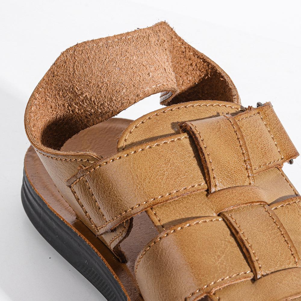 High Quality Microfiber Leather Mens Summer Beach Sandals Man'S Outdoor Office Walking Casual Shoes Male Water Sport Sneakers