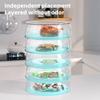 Food Storage Cover Flavorless Food Cover Stackable Insulated Food Vegetable Covers Multi-layer Anti-fly Dust-proof for Picnic