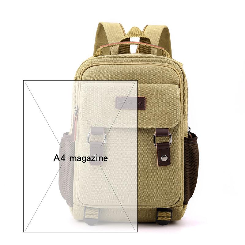 Canvas For Backpack Laptop Men Backpack Travel Backpack School Bag Waterproof Men Bag Pack Mochila