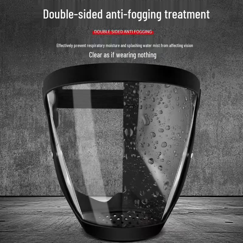 High-Definition Transparent Anti-Droplet Dustproof Protective Face Shield Goggles for Cycling