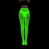 Women Glow in Dark Halloween Fishnet Pantyhose Luminously Spiderweb Skull Pattern Mesh Tights Stockings Party Hosiery