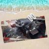 Genshin Impact Arlecchino Beach Towel Colorful Bath Towels for Girl Microfiber Quick Dry Sand Free Beach Yoga Gym Pool