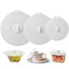 DELUXEFOX Silicone Lids and Covers (3-Piece Set) - Heat and Cold Resistant, Includes Pot Lid, Mug Lid, and Airtight Cover for Food Storage, Adhesive,