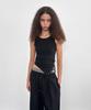 Saendeulig String Layered Sleeveless_Black