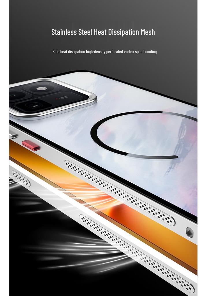 Vivo iQOO 15T Magnetic Two-in-One Aluminum Alloy Phone Case with Metal Snap Button