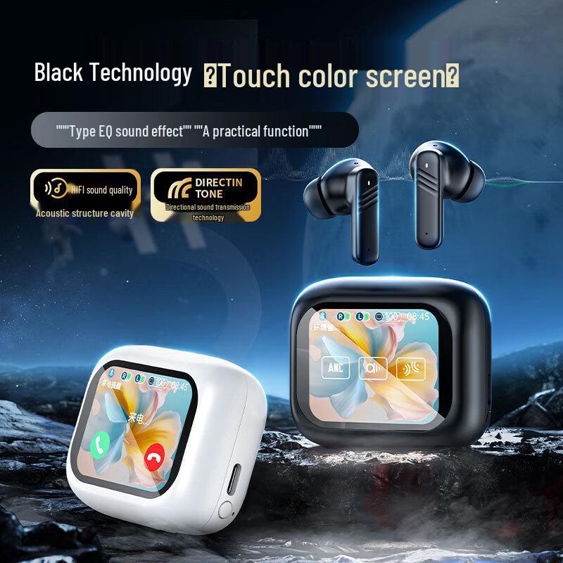 Tuolanzhe TWS LX-10ANC Noise-Cancelling Bluetooth Earphones with Screen