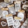 10-Sheet Premium Big-size Clear Lace Border Stickers, Elegant Hollow Lace Edges with Transparent Effect
