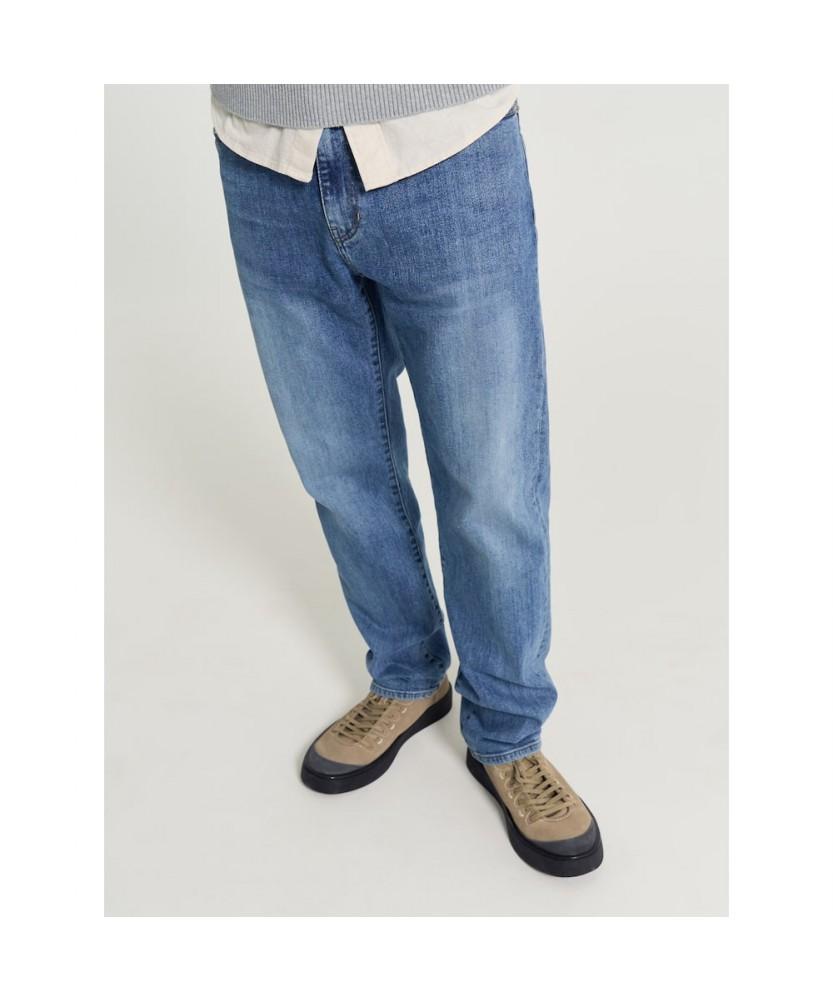 Binpolmen [Essential] Standard Fit Denim Pants Blue