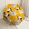1PC Zebra Orange Umbrella-8-Rib Reinforced Portable Folding Travel Suitable for All Seasons Outdoor Daily Use-G346