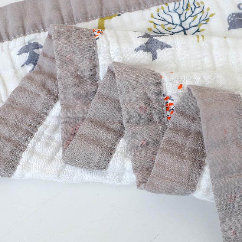 Pure Cotton 6-Layer Gauze Baby Bath Towel & Swaddle Blanket