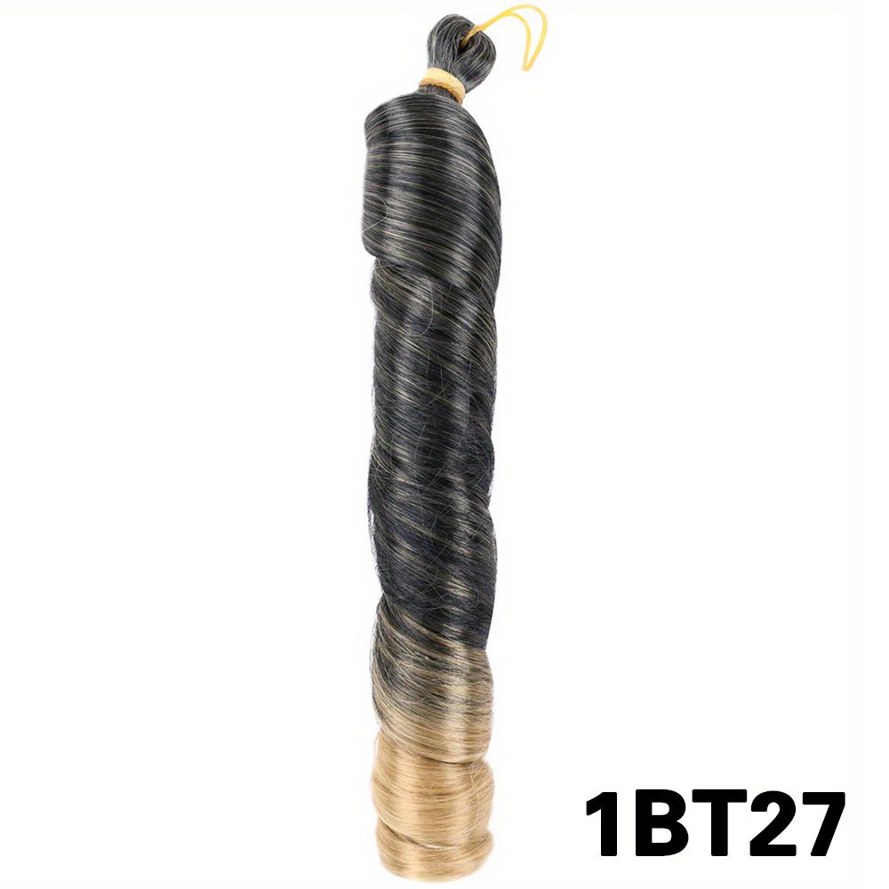 Synthetic Loose Braiding Hair Spiral Curls Crochet Hair Extensions Stretched French Curls Hair End Braids For Women
