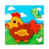 Kids' 3D Animal Food Matching Puzzle Board - Early Learning Educational Toy